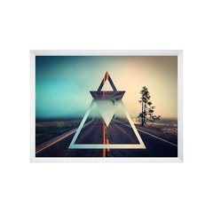 Quadro Abstrato Estrada Triângulos