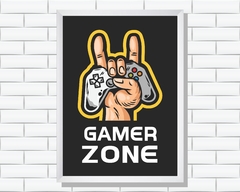Quadro Gamer Zone - comprar online