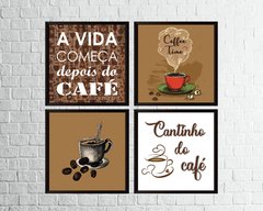Quadros Cantinho do Café - A vida começa depois do café