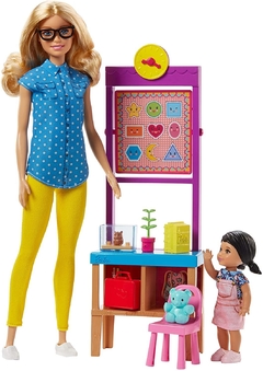 Barbie Teacher/Professora Playset Loira - Career doll