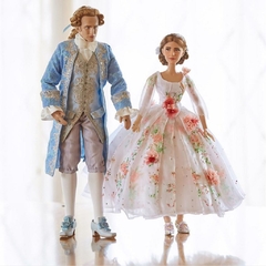 Disney Belle & Prince Live Action Platinum doll set