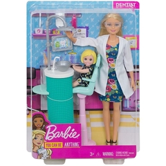 Imagem do Barbie Dentista Playset Loira 2020 - Career doll