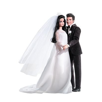 KEN ELVIS and PRISCILLA BARBIE DOLL GIFT SET