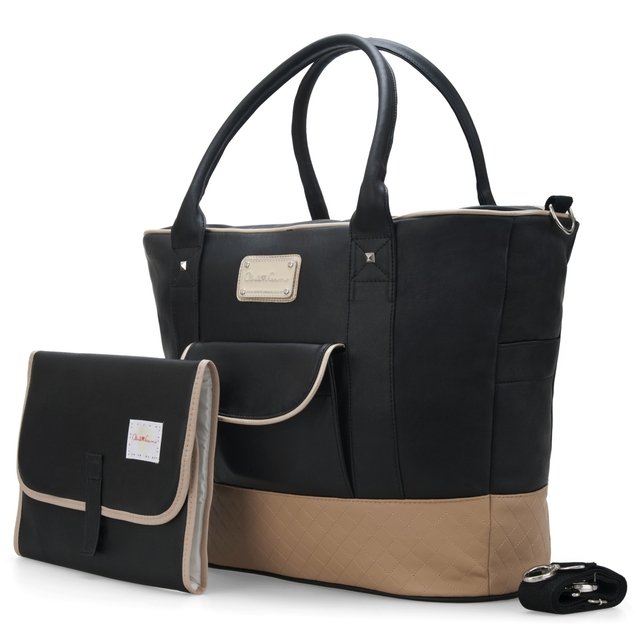 Bolso best sale maternal negro