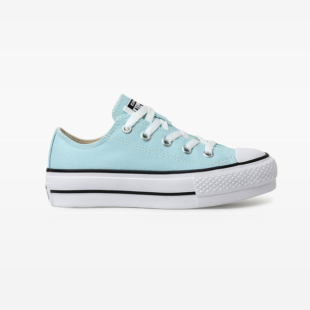 Tenis Converse Chuck Taylor All Star Platafroma Verde Agua Hi CK09320006