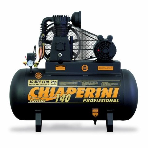 Compressor de ar média pressão 10 pcm 110 litros - Chiaperini 10 MPI 110L