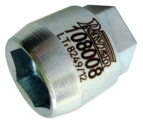 Chave sextavada de 24 mm p/ porca da polia do alternador Bosch Raven 108008