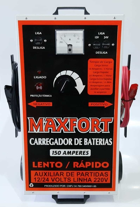 CARREGADOR DE BATERIA 150AMP 12/24V MAXFORT