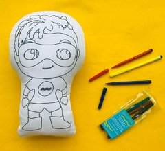 Bento para Colorir - Boneco para pintar na internet