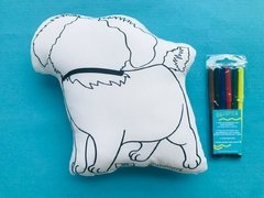 Cão Suquinho para Colorir - Boneco para pintar - loja online