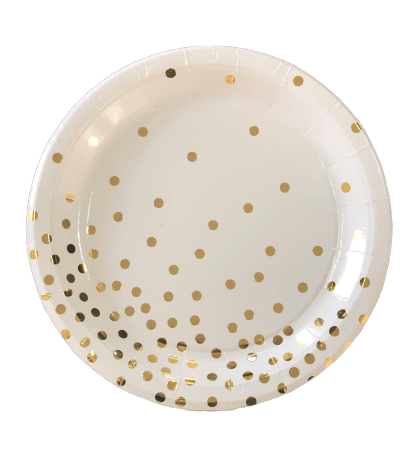 Platos de papel ROYAL dorados CHICOS (10 piezas)