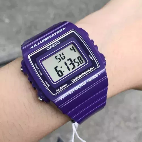 Reloj casio morado metalico shop