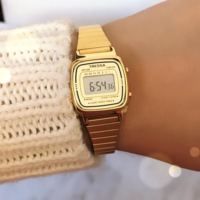 Reloj Tressa Pomme vintage Dorado