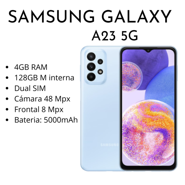 Samsung Galaxy A23 5G 4GB de RAM + 128GB - Azul