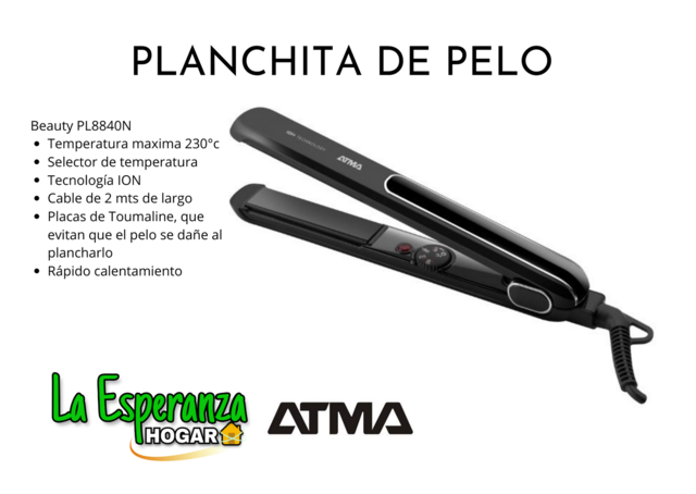 Planchita de pelo discount atma