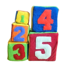 Torre de 5 Cubos Blandos con Números
