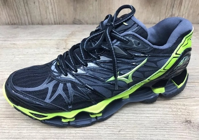 Tenis Mizuno Wave Prophecy 7 Masculino Preto e verde