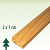 Ripa de Pinus Natural Com Nó 2 x 7 x 300 cm
