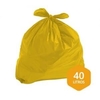 Saco de Lixo 40L 100Un Amarelo