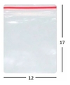 Saco Zip Bag 12×17 – Pacote com 100 unidades