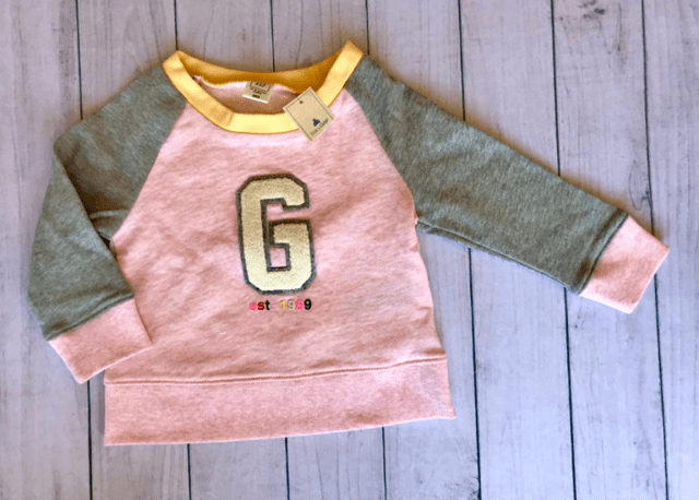 Blusa Moletom Gap Rosa e Cinza - JUQUITA KIDS