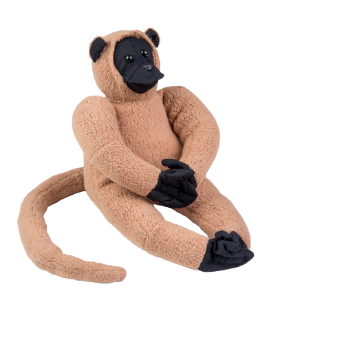 Macaco Barrigudinho P - Bichos de Pano – Brinquedos Educativos