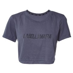 Blusa Cropped Logo Star LaBellaMafia - Azul Marinho (Feminino) - Urban Store - Moda Masculina, Roupas, Calçados e muito mais!