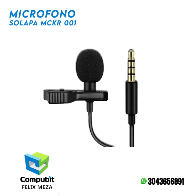 9587 Microfono solapa MCKR 001 - Felix Meza Cardenas