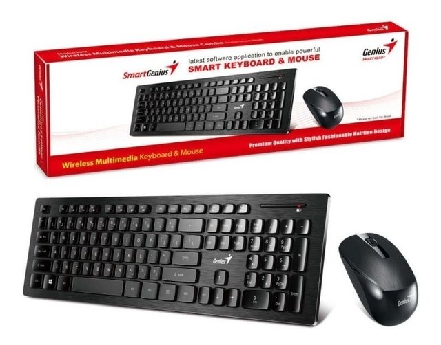 Combo teclado y mouse inalambrico genius on sale
