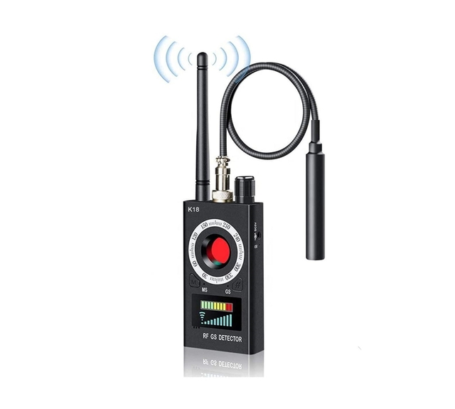 UYIKOO Detector de Camaras Microfonos Ocultos, Detector de Cámara Espía  Portátil Detector Antiespía GPS GMS Spy Finder Detector de señal RF