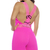 Macacão Fitness com Decote V Rosa Pink | SSTYLE - Moda Fitness