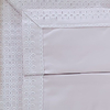Imagem do Jogo de lençol queen com bordado clássico no percal 400 fios 100% algodão - rosa com bordado rosa