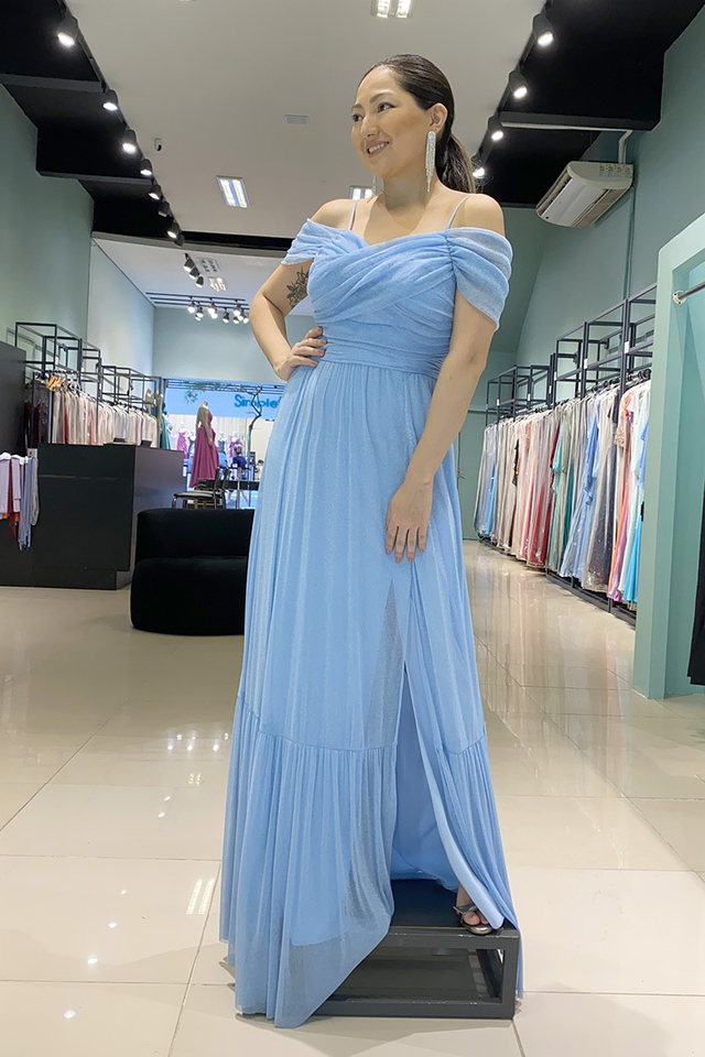 Vestido Longo Stella Azul Serenity - Comprar em AMOHIT