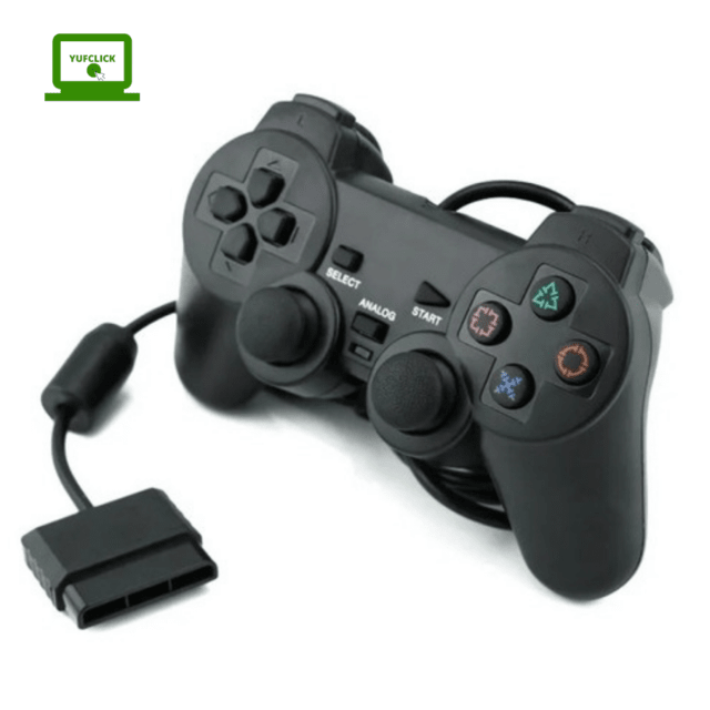 Mando inalámbrico para Sony PS2, mando para Playstation 2, Joystick de  doble vibración, USB, PC