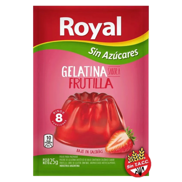 Royal Gelatina Frutilla Sin Azucar - Comprar en B&B