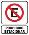 CARTEL ALTO IMPACTO 15 X 10 CM LINEA PROHIBICION 1005