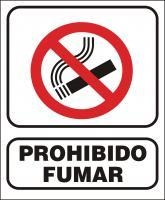 CARTEL ALTO IMPACTO 15 X 10 CM LINEA PROHIBICION 1014