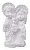 Sagrada Família Baby 15 Cm - Gesso Cru