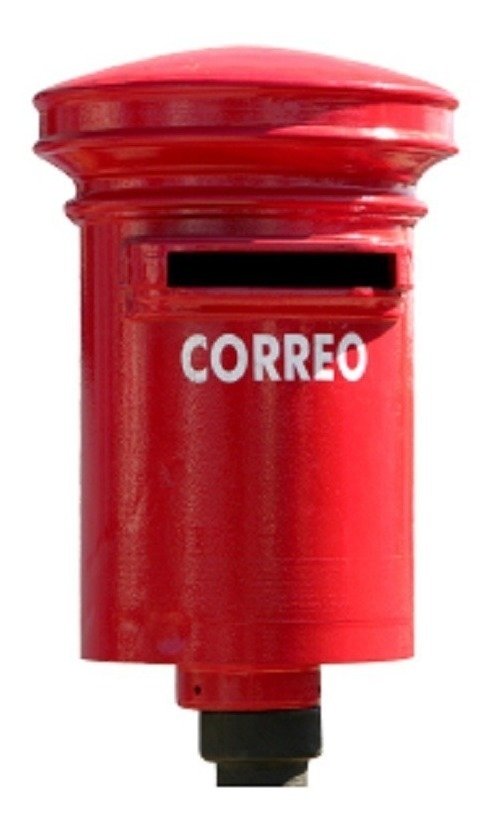 Buzon Rojo Estilo Correo Argentino Fundicion Reja