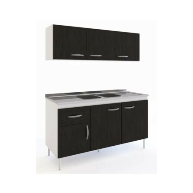 Combo de Cocina Bajo Mesada 3 Puertas 2 Cajones + Pileta Reforzada