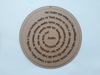 Mandala Oração do Pai Nosso de MDF recorte a laser 30cm dupla - cod 9086