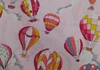 Retalho de Tecido Tricoline Estampado fundo rosa balões 50x35cm - cod 7958