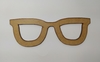 Aplique óculos vazado de MDF recorte a laser 5,5cm - cod 6976