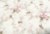 Retalho de Tecido Tricoline Estampado Sarah floral rosa fundo branco 34x10cm - cod 60032