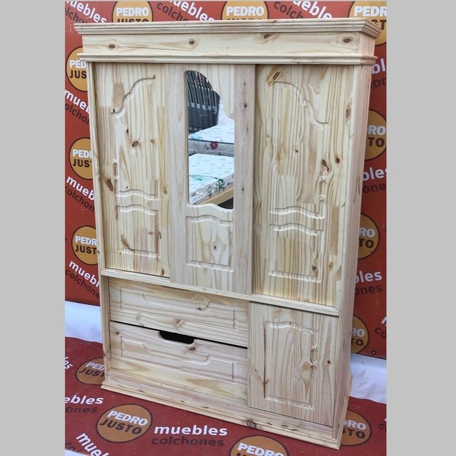 Armarios de Madera con Puertas Corredizas de Abrir para Guardado