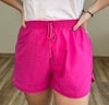 Shorts com elástico estilo esportivo pink Lyra