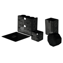 Cajas negras PVC - Medidas varias