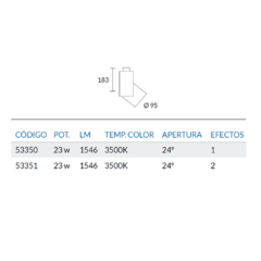 Cabezal LED COB 23W - COLORES VARIOS en internet