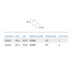 Cabezal LED COB 45W - COLORES VARIOS en internet