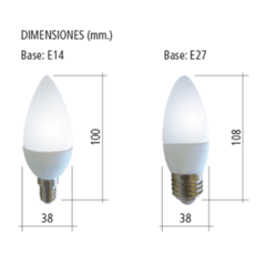 Lámpara Vela 3W E14 - TBCIN - comprar online